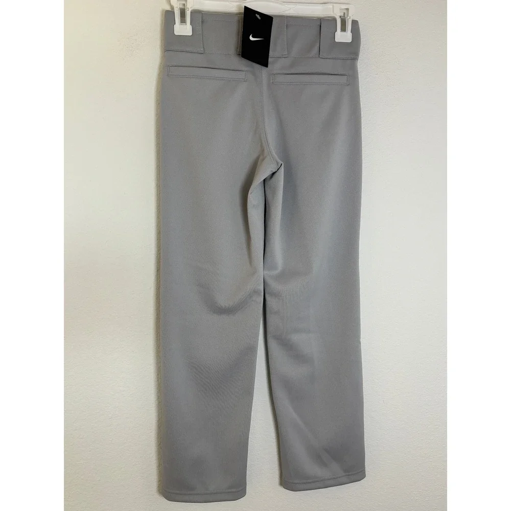 Nike Boys Baseball Pants Grey Size Small NWT Youth Athletic Trousers
